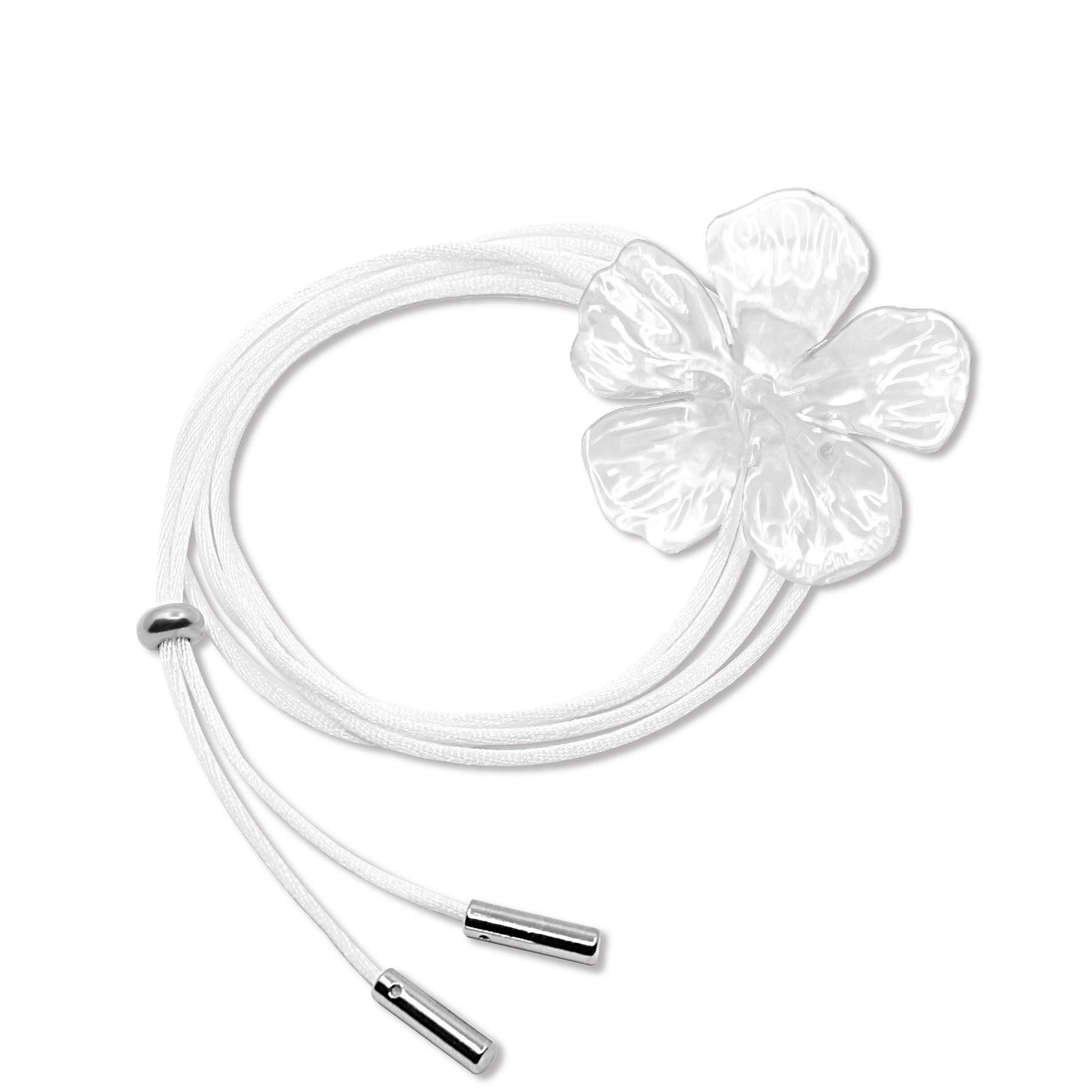 Hibiscus Necklace, Crystal