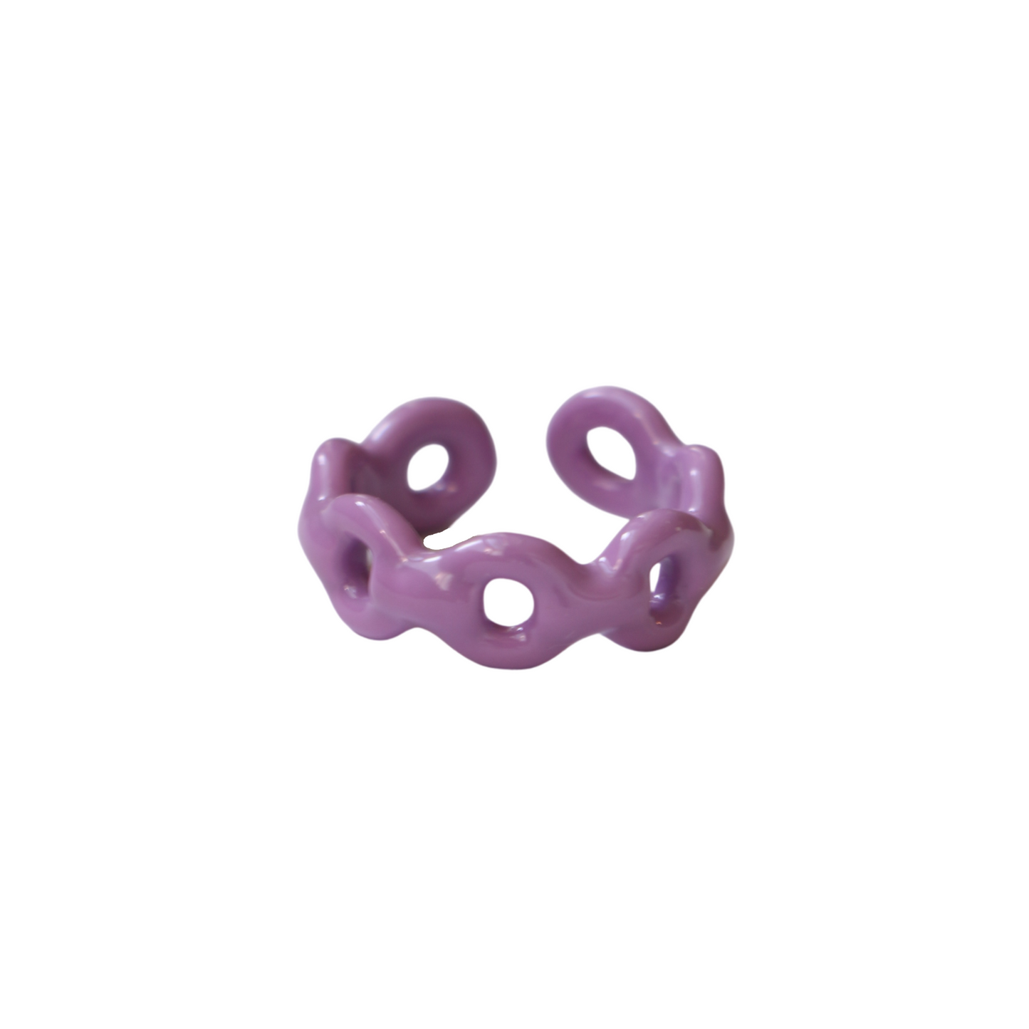 Mini Loop Ring, Lavender