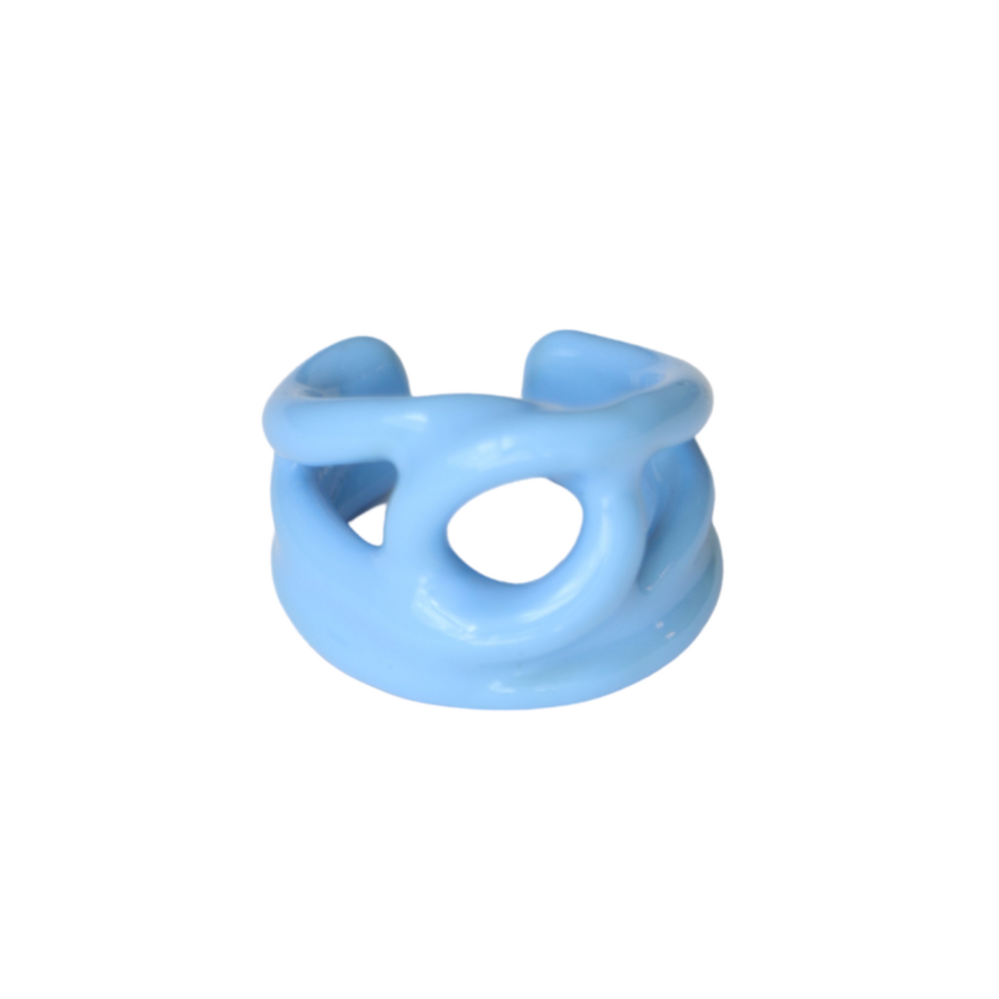 Donut Ring, Baby Blue