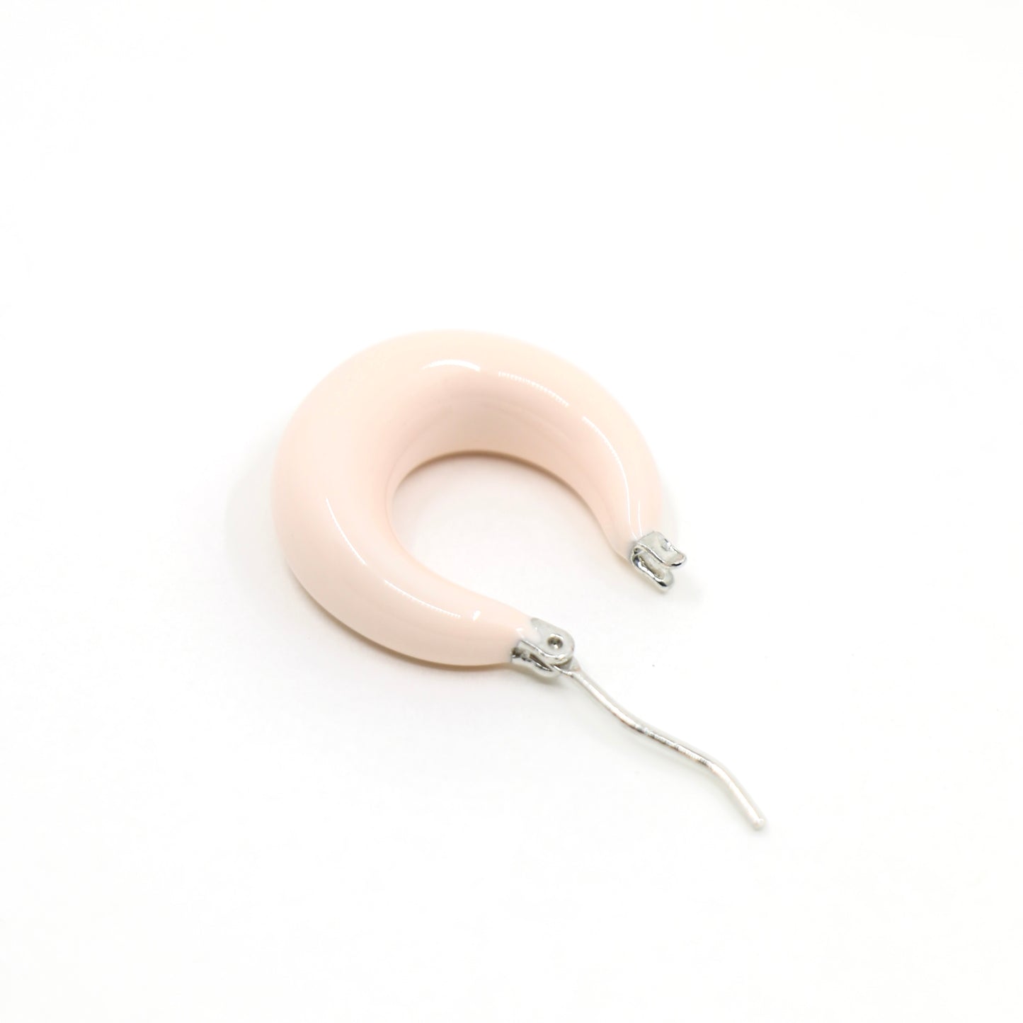 Hoop Earrings, Blush