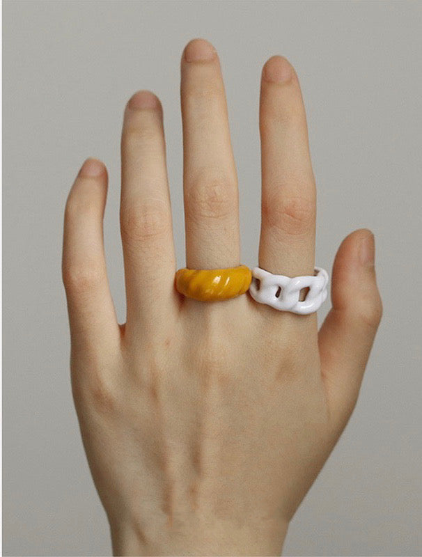 Chain Ring, White