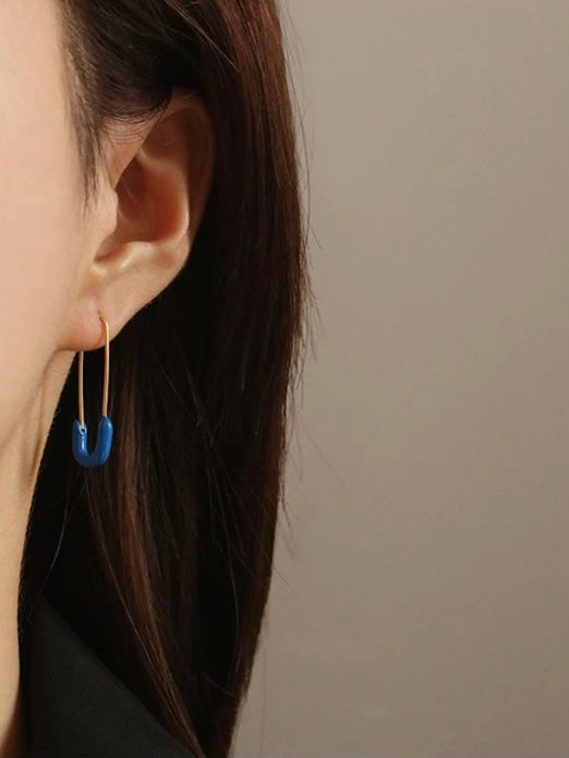 Dipped Safety Pins, Paris Blue