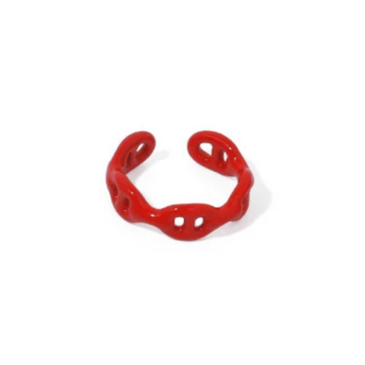 Mini Loop Ring, Red