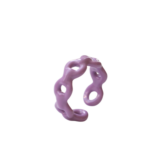 Mini Loop Ring, Lavender