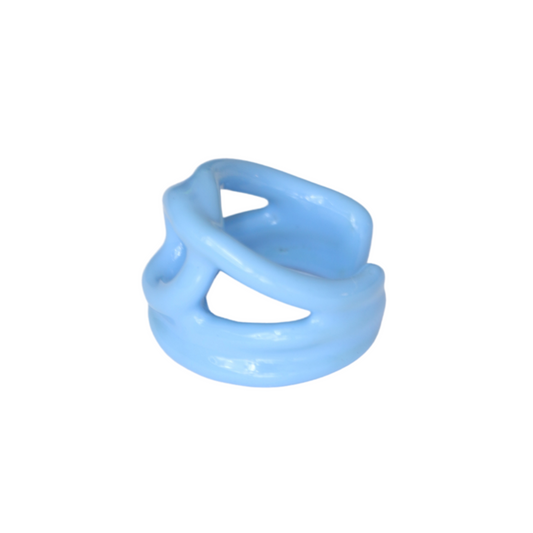 Donut Ring, Baby Blue