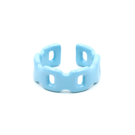 Link Ring, Powder Blue